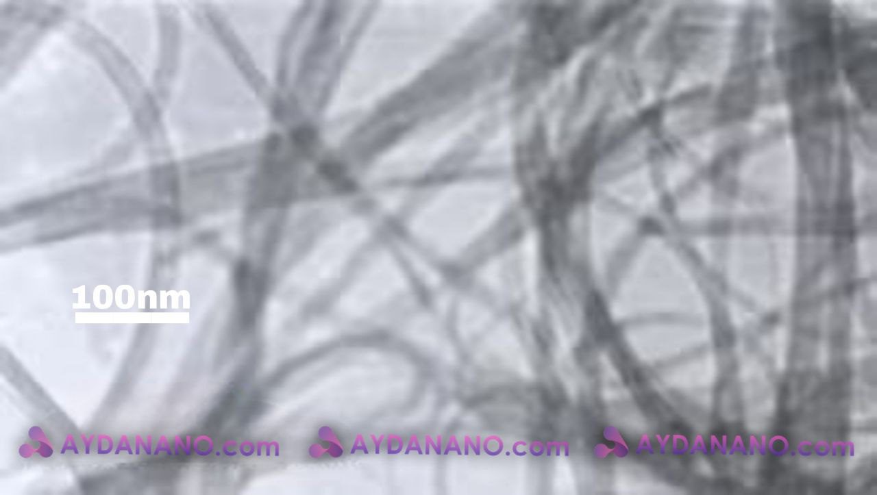 نانو لوله کربنی تک‌ جداره عامل‌ هیدروکسیل قطر 1 تا 2 نانومتر، خلوص: 90%