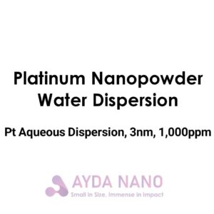 محلول آبی نانو پودر پلاتین سایز 3 نانومتر، غلظت: 1000ppm